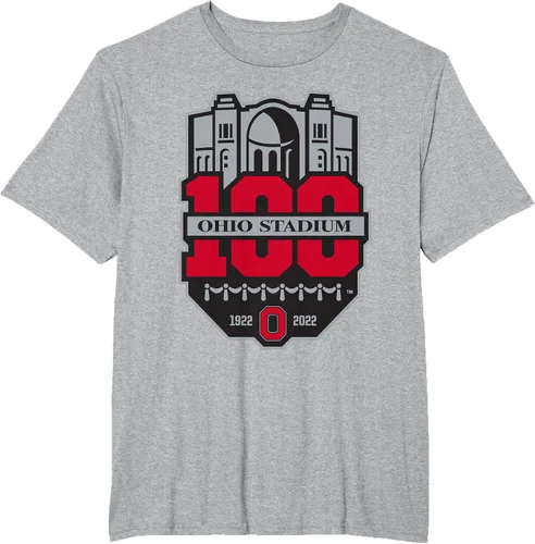 Vista 26 de Camiseta con licencia oficial de los 100 años del logotipo de fútbol del estado de Ohio, Negro