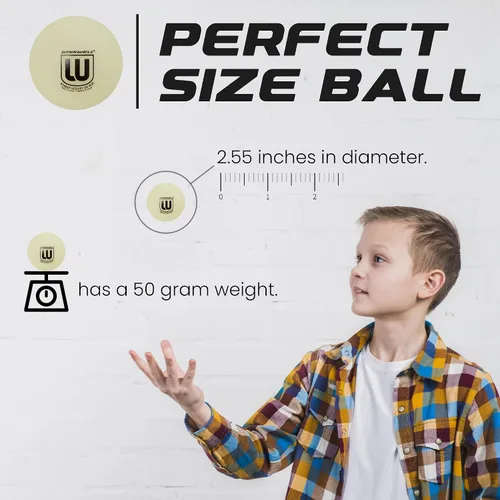 Vista 4 de Winnwell Pelotas deportivas de hockey callejero – Pelotas para interiores y exteriores con bolsa de almacenamiento – Ideal para juegos de hockey