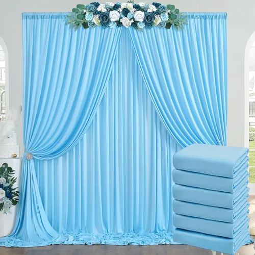 Vista 91 de Cortinas de fondo negras negras sin arrugas para fiestas, cortinas de tela gruesa para telón de fondo de fotos para cumpleaños, bodas, baby shower