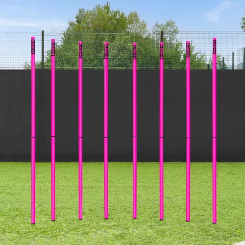 Vista 31 de FORZA Slalom - Bastones de agilidad Mejora la resistencia, la velocidad y el juego de pies Opciones de color, tamaño y base de goma disponibles