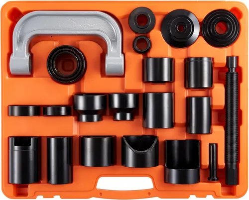 Vista 12 de VEVOR Kit de prensa de rótula, juego de herramientas de 10 piezas, herramientas de C-Press para quitar e instalar rótulas, para la mayoría de coches