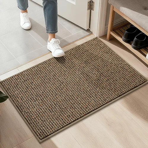 Vista 15 de BEQHAUSE Alfombra de Entrada de 20"x32" Tapete Interior para Puerta Antideslizante Lavable, Alfombras de Pasillo Absorbentes y Resistentes a Manchas