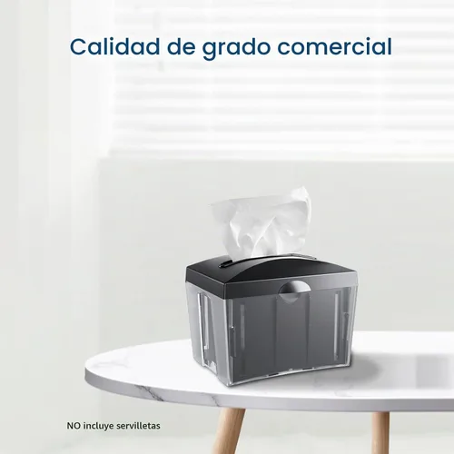 Vista 7 de Dispensador de servilletas de mesa negro 8"x6.1"x6.5