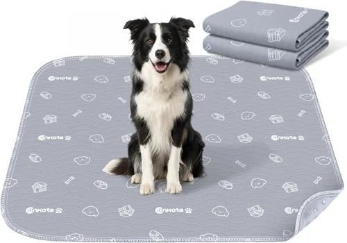 Vista 10 de Paquete de 2 almohadillas para orina de cachorros, de gran absorción, lavables para perros, almohadillas reutilizables para orina