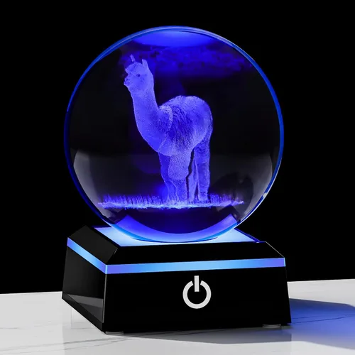 Vista 18 de Qianwei Regalos de mariposa para mujeres con bola de cristal 3D de 3.14" - 80mm, figuras de animales de cristal con láser, estatuas para decoración