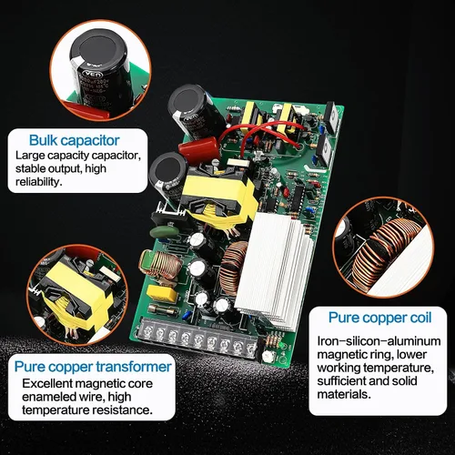 Vista 5 de CNCTOPBAOS Fuente de alimentación conmutada de 600 W 12 V CC, transformador industrial, PSU de CA a CC, convertidor de adaptador de 12 voltios 50 A