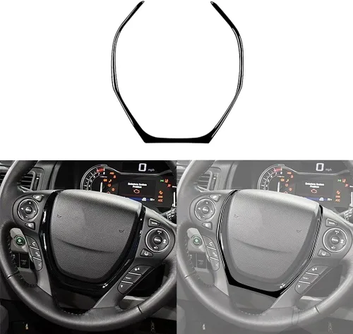 Vista 27 de 4 calcomanías para auto con diseño de pilar en el interior del espejo retrovisor compatible con Ridgeline 2017 2018 2019 2020/Passport
