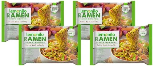 Vista 9 de Lemonilo Ramen - Fideos horneados al horno de ramen instantáneos saludables con espinacas y puerro, hechos con ingredientes totalmente naturales