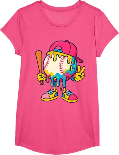 Vista 12 de Camiseta de béisbol Ice Cream Drip Youth Back To School Baseball Stuff