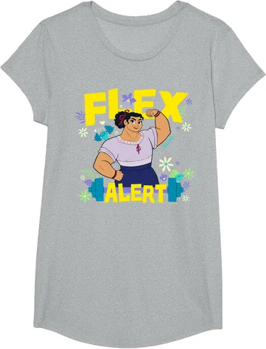 Vista 73 de Disney Encanto Luisa Madrigal Flex Alert Camiseta, Negro