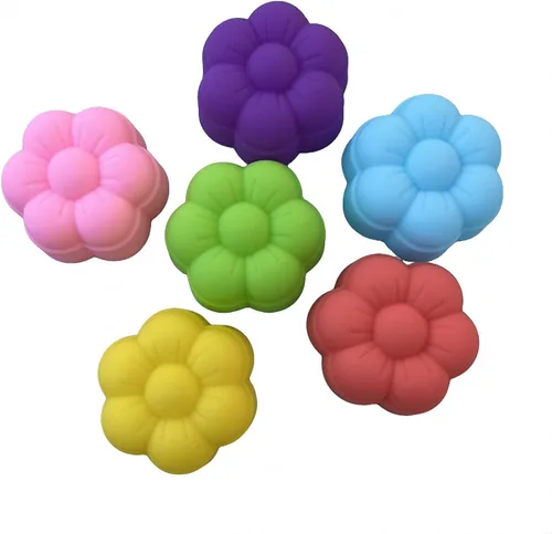 Vista 22 de 36 PCS Moldes para Hornear en Forma de Flor de Silicona Grado Alimenticio Antiadherente Mini Bandejas para Cupcakes, Pudines, Chocolates