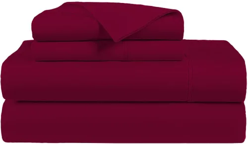 Vista 22 de AMAY Sábanas de 500 hilos 100% algodón egipcio tamaño individual, sábanas para cama de tamaño individual, algodón de fibra extra larga, calidad