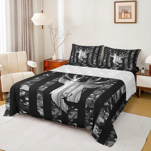 Vista 24 de Juego de sábanas para niños estilo vaquero occidental tamaño individual, juego de ropa de cama con diseño geométrico de cactus, decoración