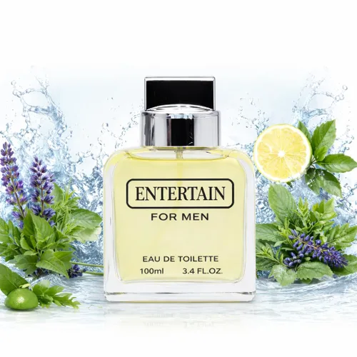 Vista 2 de Sandora Fragrances Colonia para hombre – Fragancia cítrica aromática fresca con bergamota, lavanda, bayas de enebro y sándalo – Spray de aroma