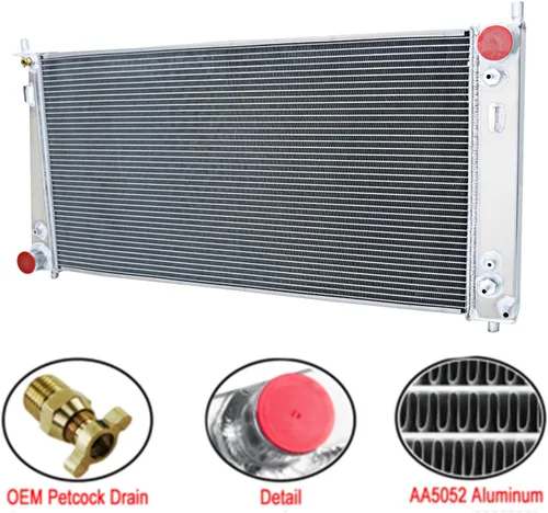 Vista 2 de Radiador enfriador de aluminio de 4 filas para Ford F-150 F-250 F-350 Expedition 4.2L 4.6L 5.4L 1999-2008 Lincoln 5.4L 1999-2008