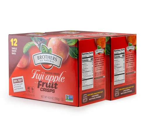 Vista 8 de Bocadillo Crocantes de manzana Fuji de Brothers-All-Natural