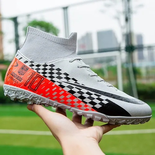 Vista 6 de WINGFAI Zapatos de fútbol para hombre, zapatos de fútbol profesionales de alta calidad, transpirables, atléticos, para exterioresinteriores, fútbol