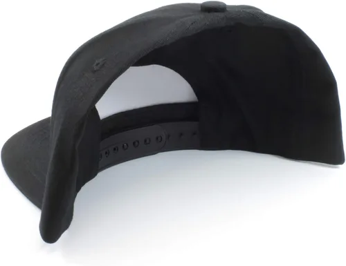 Vista 7 de Rotary13B1 Gorra de béisbol Datsun Kanji - Sombrero negro de ala plana, Negro