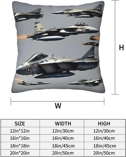 Vista 4 de Juego de 2 fundas de almohada cuadradas para sofá, cama, sofá, dormitorio, automóvil