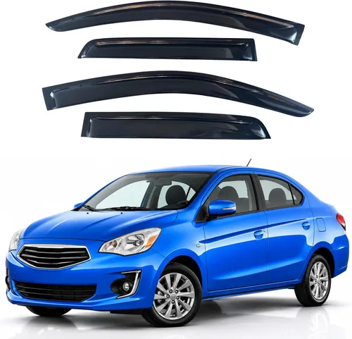 Vista 105 de Visera de ventana IG para Ford Focus Sedán y Hatchback 2012-2018, Protector de ventana lateral para lluvia y viento estilo Mugen, extra duradero