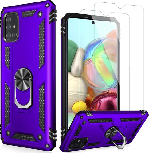 Vista 47 de LUMARKE Funda para Galaxy A51 4G con Protector de Pantalla, Pasa Prueba de Caída de 16 pies de Grado Militar, Cubierta Protectora para Teléfono