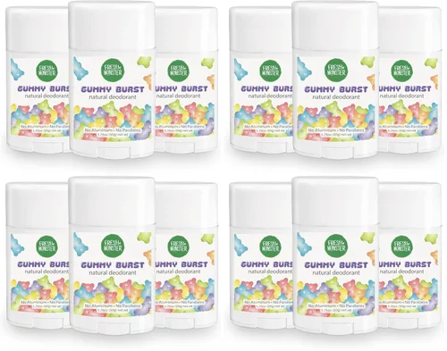 Vista 10 de Fresh Monster Desodorante Natural para Niños y Adolescentes Sin Aluminio, Sin Parabenos e Hipoalergénico Testado por Dermatólogos Protección