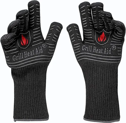 Vista 10 de Guantes de parrilla y barbacoa GRILL HEAT AID para asar y cocinar, Algodón