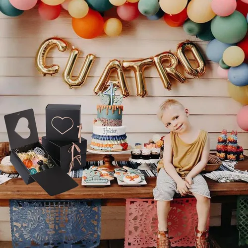 Vista 7 de Dekun 3 cajas de regalo con tapas a granel para regalos, cajas de papel con forma de corazón de 9 x 9 x 4 pulgadas, perfectas para regalos de dama