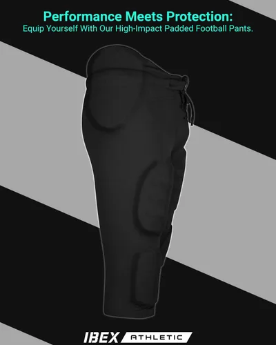 Vista 5 de Pantalones de fútbol integrados para adultos, pantalones de práctica de fútbol para hombre con almohadillas integradas