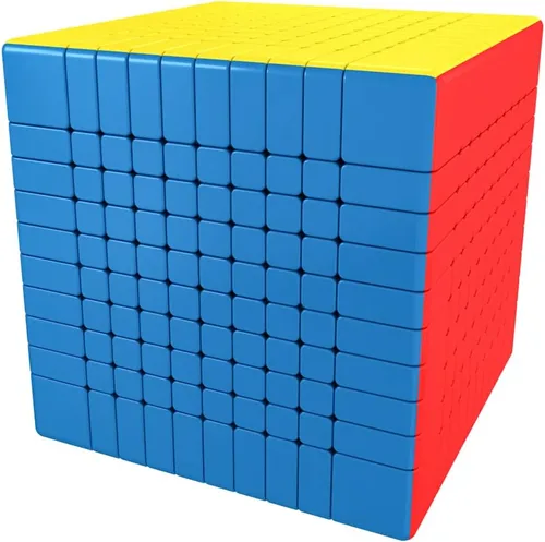 Vista 3 de BroMoCube Moyu Meilong Cubo de velocidad de 10 x 10 pulgadas, sin pegatinas, MFJS MeiLong, cubo mágico de 10 x 10 x 10 pulgadas, juguetes de regalo