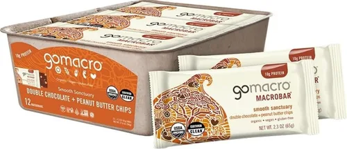 Vista 24 de Barritas de proteína GoMacro veganas y orgánicas