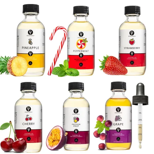 Vista 10 de Dolce Flav Extracto Natural de Anís – 1 Galón Soluble en Aceite Kosher, Sin Azúcar, Aromatizante Concentrado de Anís de Regaliz para Hornear