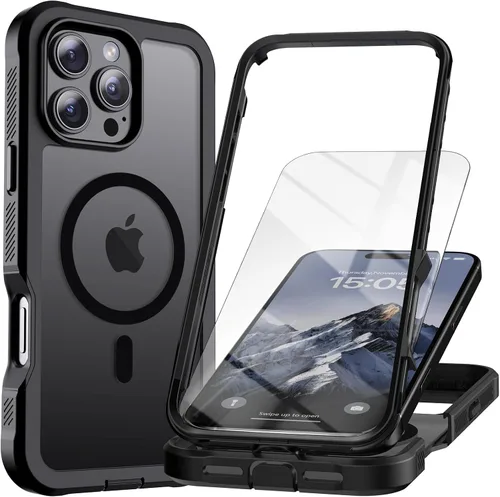 Vista 64 de Magnetic for iPhone SE 3rd&2nd Case with Screen Protector-Army Green