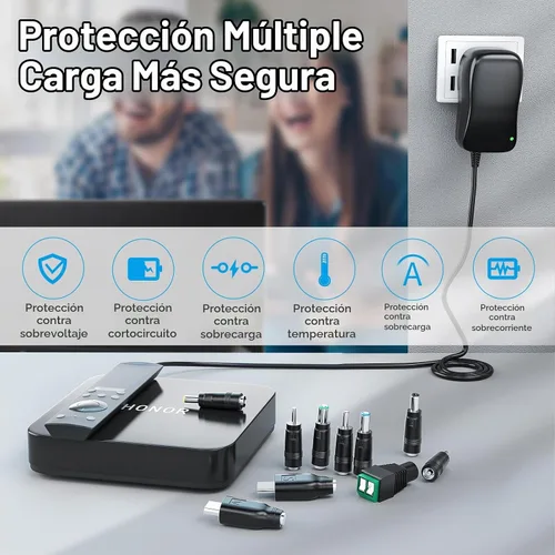 Vista 3 de SoulBay Adaptador universal de fuente de alimentación AC/DC de 41 W
