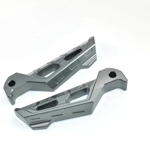 Vista 9 de ESPEEDMTC para YAMAHA Fazer FZ-1 FZ-6 FZ-6R FZ-8 FZ-8S FZ-25 Pasapiés trasero Pasapiés Pasador Pasador Ampliador Pedal CNC Reposapiés de aluminio