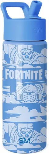 Vista 90 de Simple Modern DC Comics Batman - Botella de agua para niños con tapa con pajilla, vaso aislado de acero inoxidable de 14 onzas para niños, vaso a
