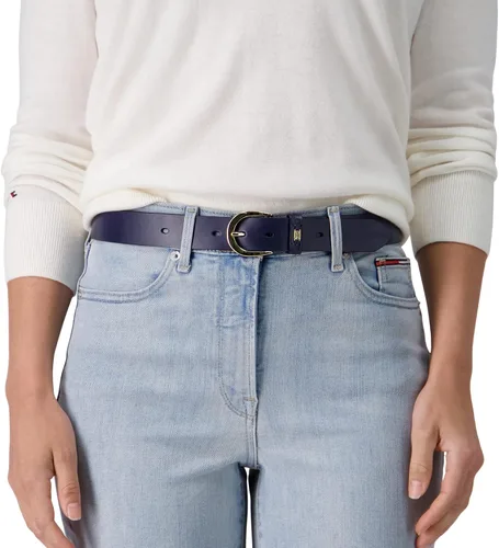 Vista 5 de Tommy Hilfiger Cinturón de cuero de moda para mujer, pantalones y vestidos