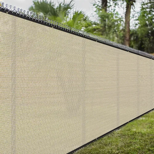 Vista 7 de Paneles de valla de privacidad de 5 x 1 pies, 90% bloackge, cubierta de malla resistente con ojales de latón para pared al aire libre, patio