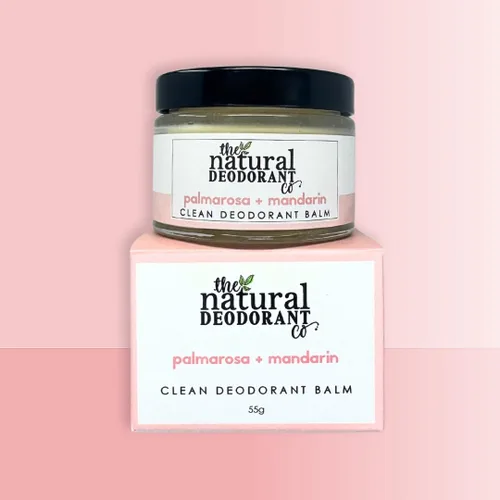 Vista 5 de The Natural Deodorant Co, Clean Bálsamo Desodorante Palmarosa + Mandarina 1.94 oz