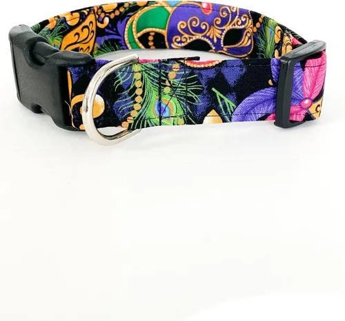 Vista 3 de Collar de perro Mardi Gras (X-Small (5/8" Amplia))