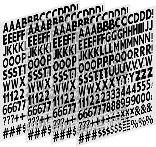 Vista 3 de Letras y números termoadhesivos de 1 pulgada, letras de vinilo para planchar con letras de transferencia de calor de la A a la Z, números