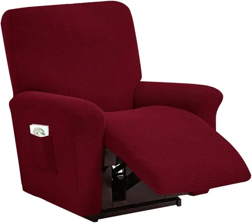 Vista 43 de vctops Fundas elásticas resistentes al agua, para sofá reclinable, suaves y lisas, con correa elástica antideslizante, protector de muebles