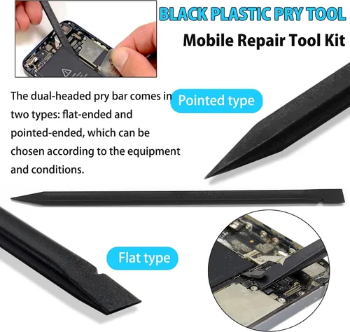 Vista 6 de Kit de herramientas de reparación de electrónica 19 en 1, juego de destornilladores de apertura Spudger para iPhone, laptop, iPad, teléfono celular