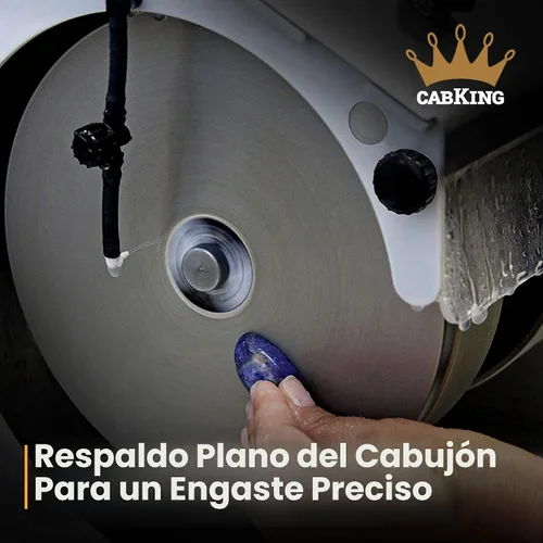 Vista 9 de Máquina de cabujón CabKing Equipo Lapidario – Máquina de pulido de joyas de 8" para molienda de gemas y pulido de piedras, incluye ruedas