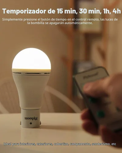 Vista 4 de Bombillas solares portátiles para interiores y gallineros, luz de gallinero con temporizador, luces solares LED para cortes de energía de emergencia