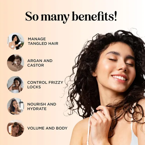 Vista 3 de Acondicionador Silk18 de aceite de argán, aminoacidos, jojoba y queratina para el cabello, para hombres y mujeres, no daña el cabello pintado