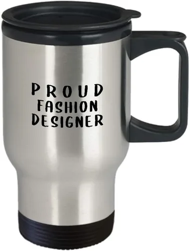 Vista 2 de Gifts for Proud Fashion Designer Travel Mug Insulated Coffee Tumbler - Textile Artist Designing Clothing Stylist Industry Funny Cute Gag