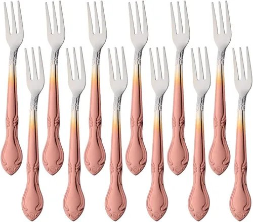 Vista 80 de Cucharas de sopa, cucharas redondas de acero inoxidable para caldo con borde de flor, juego de 12 piezas de acero inoxidable para café, azúcar