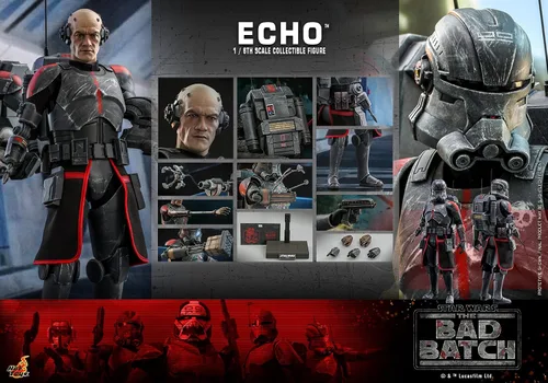 Vista 15 de Hot Toys 1:6 Echo - Star Wars: The Bad Batch, Negro