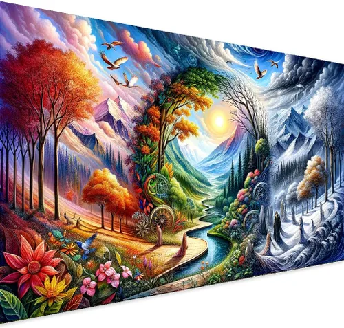 Vista 17 de pchmcu Paquete de 3 Kits de Pintura de Diamantes Galaxia para Adultos, Pintura de Arte de Diamantes 5D, Bricolaje Taladro Completo Cristal Estrás